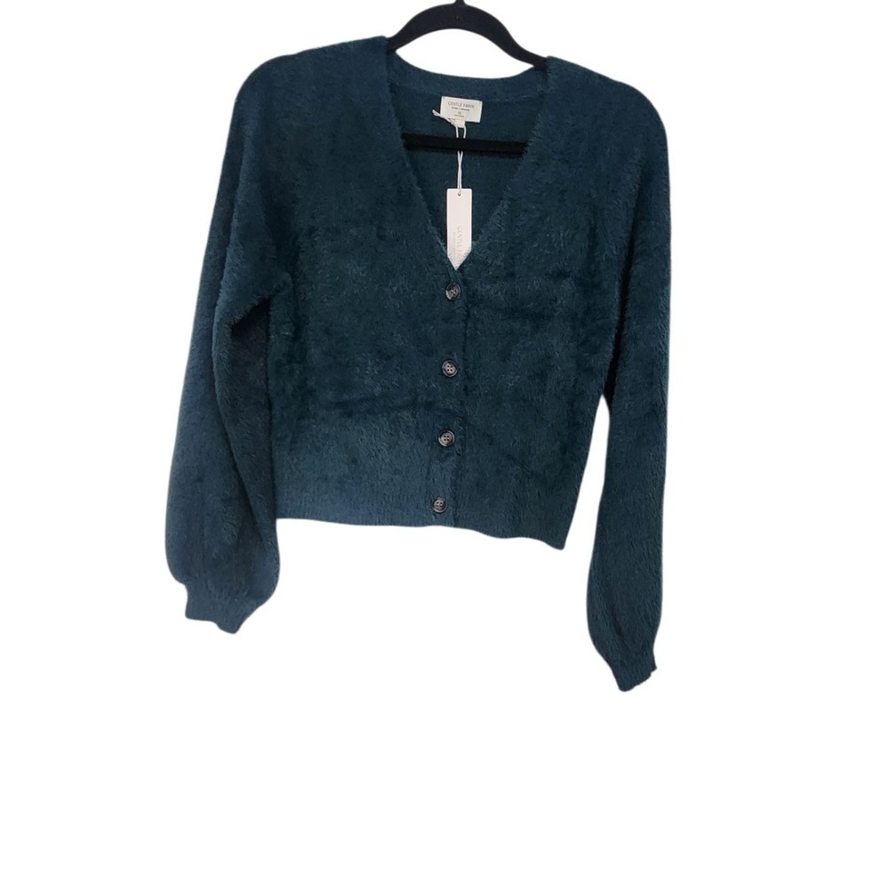 GENTLE FAWN Women's Spruce Fuzzy‎ Cardigan Sweater XS